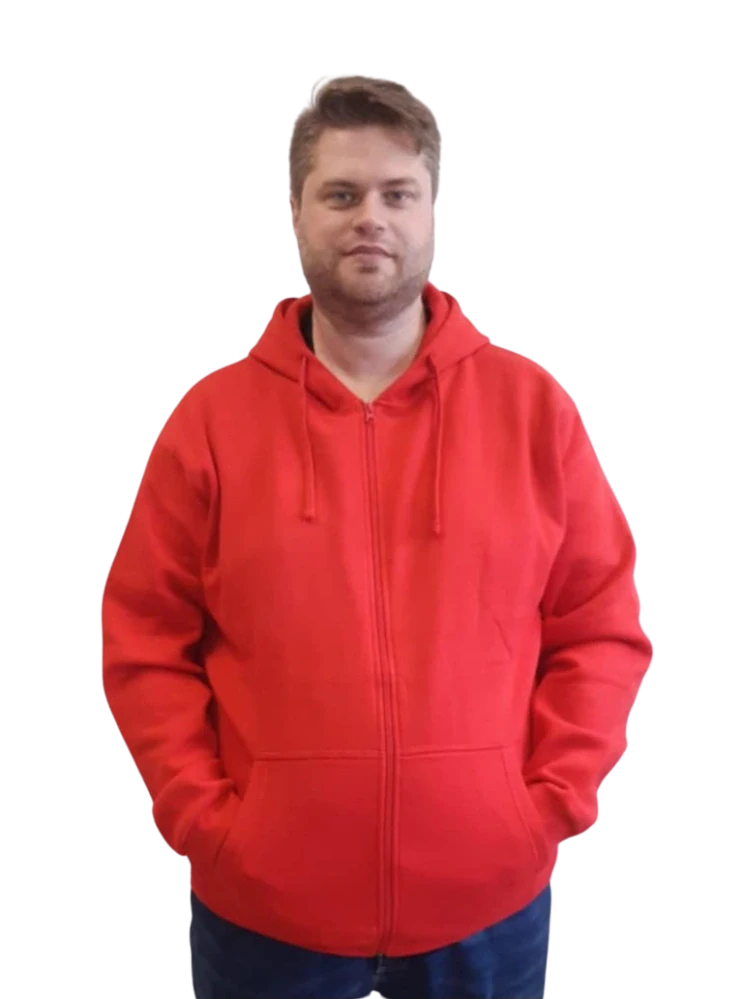Pánská mikina s kapucí na zip