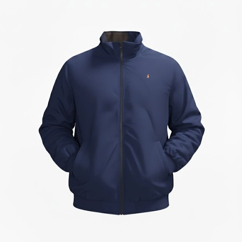 Pánská bunda na zimu v tmavě modré barvě, hladká, vel. XXL-8XL