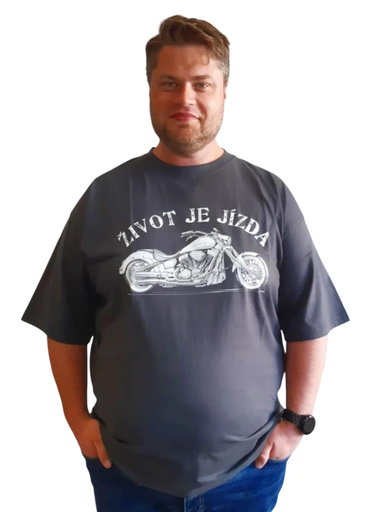 Pánské tričko Život je jízda | ROMANTYKXXL