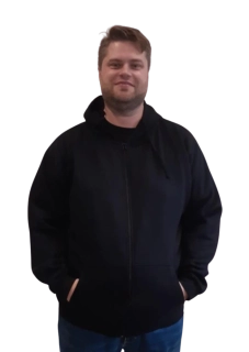 Pánská mikina s kapucí na zip