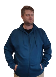 Pánská mikina na zip s kapucí 