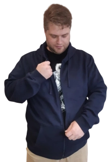 Pánská mikina s kapucí na zip