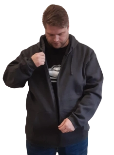 Pánská mikina s kapucí na zip