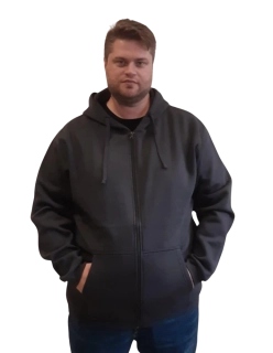 Pánská mikina s kapucí na zip