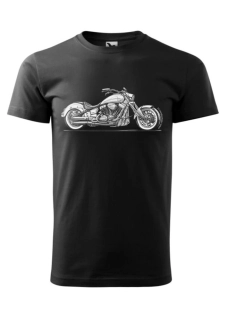 ROMANTYKXXL pánské tričko s potiskem Motorka Rebelion