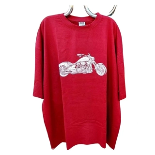 ROMANTYKXXL pánské tričko s potiskem Motorka Rebelion