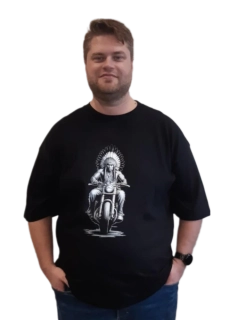 ROMANTYKXXL pánské tričko Indián na motorce 