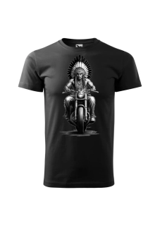 ROMANTYKXXL pánské tričko s potiskem Indián na motorce 