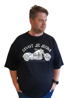 ROMANTYKXXL pánské tričko Život je jízda 