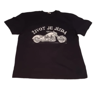 ROMANTYKXXL pánské tričko Život je jízda 