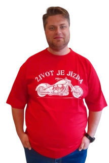 ROMANTYKXXL pánské tričko Život je jízda 