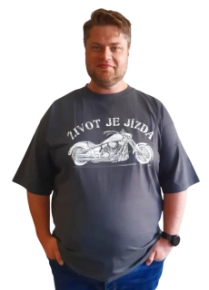 ROMANTYKXXL pánské tričko Život je jízda 