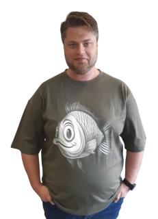 ROMANTYKXXL - pánské tričko Rybička s vykulenýma očima 