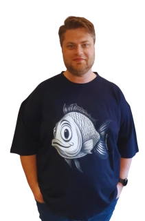 ROMANTYKXXL - pánské tričko Rybička s vykulenýma očima 