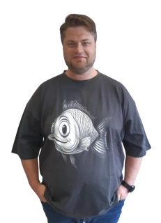 ROMANTYKXXL - pánské tričko Rybička s vykulenýma očima 