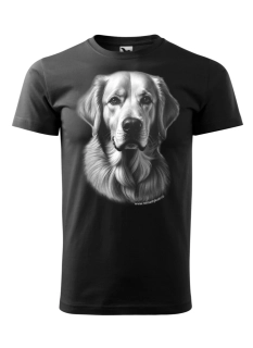 ROMANTYKXXL pánské tričko Zlatý retrívr 